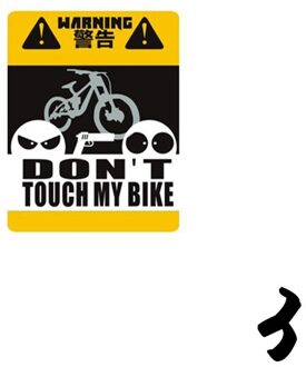 Dont Touch Mijn Fiets Sticker Waterdichte Veiligheid Reflecterende Stickers Outdoor Night Waarschuwing Sticker Decoratie 4 Stijl RR7022 3