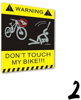Dont Touch Mijn Fiets Sticker Waterdichte Veiligheid Reflecterende Stickers Outdoor Night Waarschuwing Sticker Decoratie 4 Stijl RR7022
