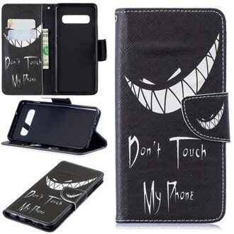 Dont touch my phone Samsung Galaxy S10 portemonnee hoesje