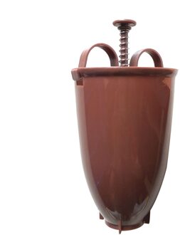 Donut Mould Snelle Draagbare Donut Maker Handleiding Wafel Dispenser Donut Machine Arabisch Wafel Plastic Lichtgewicht Diepe Fry30 bruin