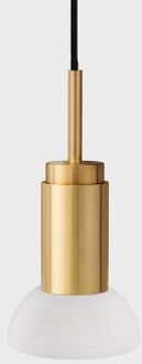 Donya Onyx Moon Hanglamp - Witte kap - Goud PVD