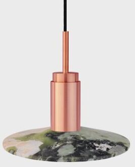 Donya Onyx Solar Hanglamp - Gemixte kap - Geborsteld koper