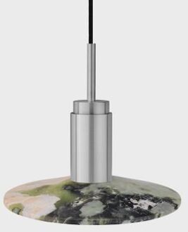 Donya Onyx Solar Hanglamp - Gemixte kap - Geborsteld roestvrij staal