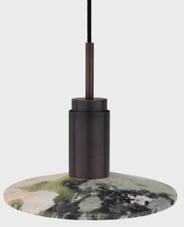 Donya Onyx Solar Hanglamp - Gemixte kap - Gebruind koper