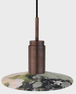 Donya Onyx Solar Hanglamp - Gemixte kap - Gebruind messing