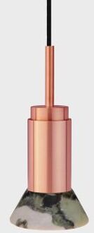 Donya Onyx Trapeze Hanglamp - Gemixte kap - Geborsteld koper