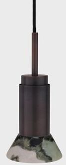 Donya Onyx Trapeze Hanglamp - Gemixte kap - Gebruind koper