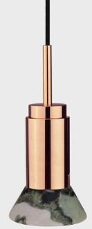 Donya Onyx Trapeze Hanglamp - Gemixte kap - Gepolijst koper