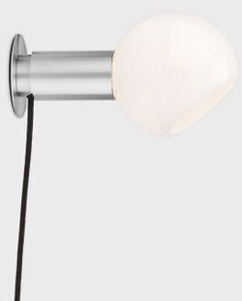 Donya Sphere Wandlamp - Geborsteld roestvrij staal