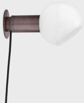 Donya Sphere Wandlamp - Gebruind messing