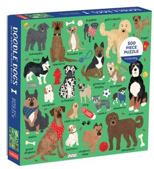Doodle dog and other mixed breeds 500 piece family puzzle