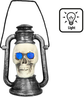 Doodshoofd Lantaarn Met Licht (26x18cm) Multikleur - Print