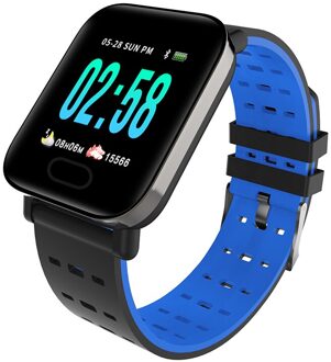 Doogee S90C S68 Pro S95 Pro S80 S60 S55 S70 Lite Sport Polsband Hartslag Fitness Tracker Bloeddruk Smart horloge Armband blauw