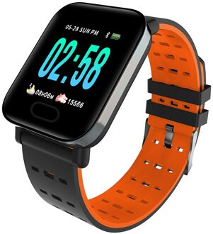 Doogee S90C S68 Pro S95 Pro S80 S60 S55 S70 Lite Sport Polsband Hartslag Fitness Tracker Bloeddruk Smart horloge Armband oranje