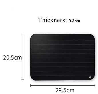 Dooi Master Snelle Ontdooien Lade Bevroren Vlees Ontdooien Verse Gezonde Snelle Ontdooien Plaat Board Voedsel Gadgets Keuken Thuisgebruik Gereedschap M 0.3cm