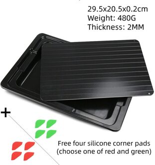 Dooi Plaat Met Wastafel Snelle Ontdooien Lade Dooi Bevroren Voedsel Vlees Fruit Quick Ontdooien Plaat Board Ontdooien Keuken Gadget Tool