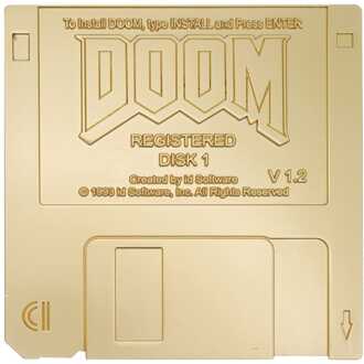 Doom Replik Floppy Disk Gold Plated Limited Edition