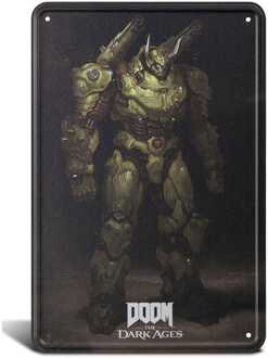 Doom The Dark Ages Metal Sign Atlan 20 x 30 cm