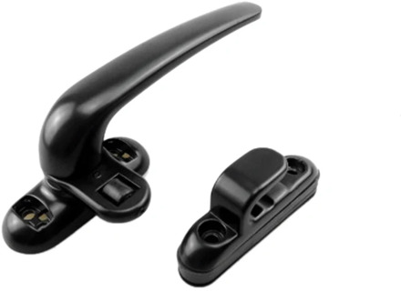 Door and Window Handle Lock Casement Window Lock Wheel Handle Black
