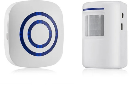 Door Chime,Wireless Business Door Motion Sensor Detector Smart Visitor doorbell Home Security Driveway Alarm with 1 Plug-in Rece