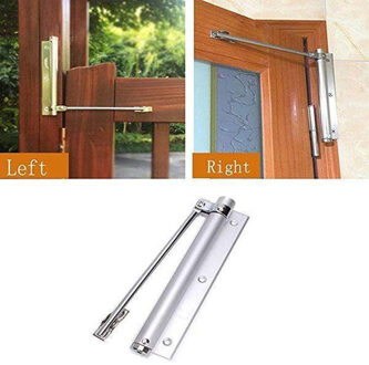 Door Closer Single Spring Strength Adjustable Surface Mounted Stainless Steel Automatic Closing Fire Rated Door Hardware
