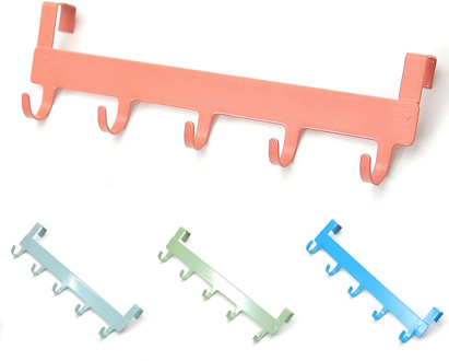 Door Hook 5 Hook Stainless Steel Kitchen Cabinet Clothes Hanger Hanger Hook Bathroom Accessories Hanger Hook