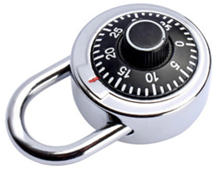 Door Luggage Security Rotatable Home Drawer Password Bicycle Luggage Coded Lock Alloy Round Digit Combination Padlock