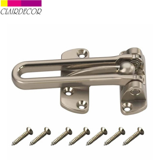 Door Security Guard Zinc Alloy Hasp Latch Lock Door Chain Anti-theft Clasp Window Cabinet Locks For Home Hotel Security