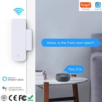 Door Sensor Window Contact Open Close tuya WiFi APP Remote Control Compatible With Alexa Google Assistant