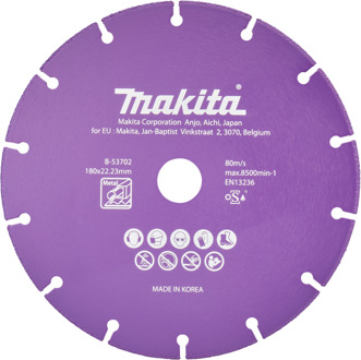 Doorslijpschijf 180x22,23x1,3mm - B-53702 B-53702