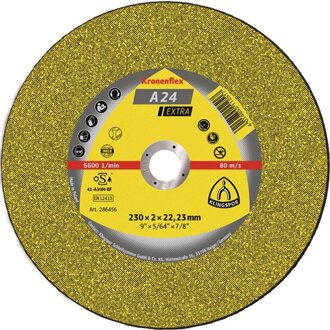 Doorslijpschijf | D115x2,5mm gebogen | staal | gat 22,23 mm | 25 stuks - 188461 188461