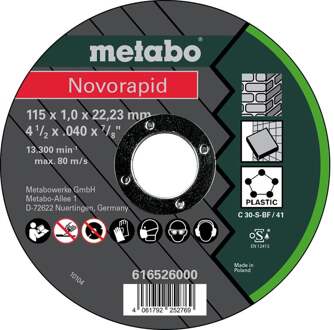 Doorslijpschijf Ø 115x1,2x22,23 Inox, TF 41 Flexiarapid - 616526000