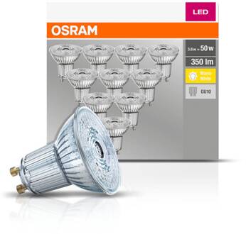 Doos 10 stuks - Osram LED GU10 3.6-35W 2700K 36D 350lm Transparant