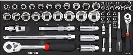 Doppenset voor topbox 4730413 51-dlg. 305101