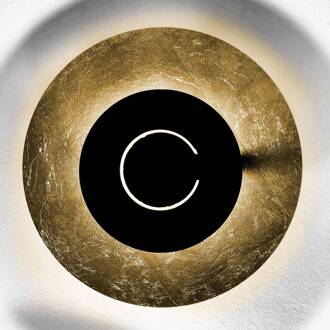 DoppioZero wandlamp bladgoud/zwart bladgoud, matzwart