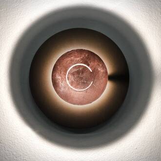 DoppioZero wandlamp koffie/bladkoper koffiebruin, bladkoper