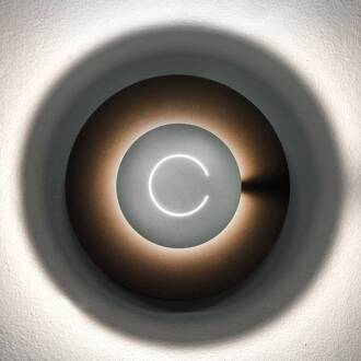 DoppioZero wandlamp koffie/wit koffiebruin, wit