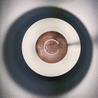 DoppioZero wandlamp wit/bladkoper wit, bladkoper