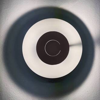 DoppioZero wandlamp, wit/koffie wit, koffiebruin