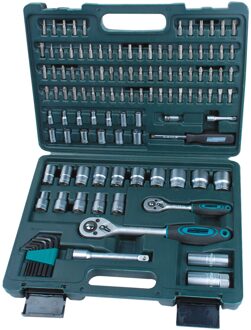 Dopsleutelset 115-delig 98415 Zilverkleurig