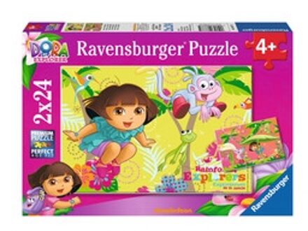Dora puzzelset - 2 x 24 stukjes