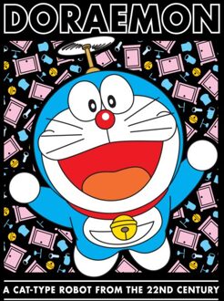 Doraemon Flying Unisex T-Shirt - Black - XS Zwart