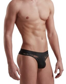 Doreanse Men Sexy Lace Thong Zwart - Small,Medium,Large,X-Large,XX-Large