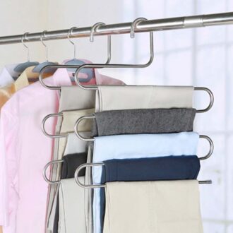 Doreen Doos 5 Tier Roestvrij Stalen Rekken S Vorm Broek Hanger Kleding Kledingkast Organisatie Drogen Hanger 1 PC