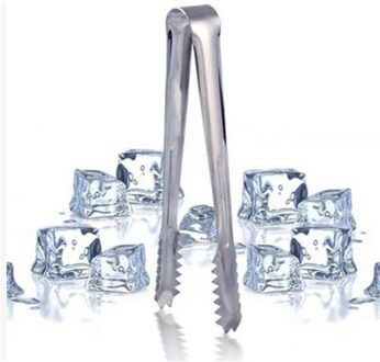 DoreenBeads 18 cm Rvs Voedseltangen Thuisgebruik Steak Klem Ice Bakken Brood BBQ Clip Keuken Koken Gebruiksvoorwerp Tool 1 ST