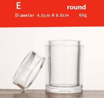 Doreenbeads acryl Tandenstoker Houders Transparante Ronde vierkante Vierkante Vorm Restaurant Thuis Tafeldecoratie Wattenstaafje Box 1 Pc