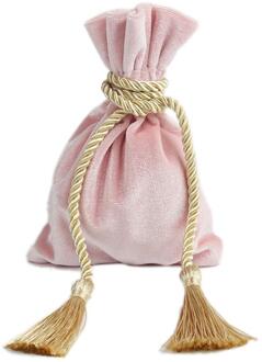 Doreenbeads Fluwelen Koord Tassen Huwelijkscadeau Tas Ringen Ketting Sieraden Kwastje Verpakking Diy Craft 14.5X11Cm 1Pc 2