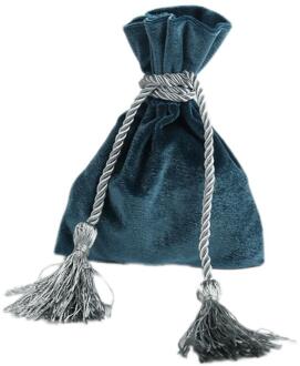 Doreenbeads Fluwelen Koord Tassen Huwelijkscadeau Tas Ringen Ketting Sieraden Kwastje Verpakking Diy Craft 14.5X11Cm 1Pc 3