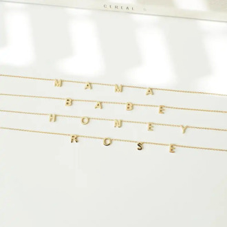 DOREMI VOTE necklace Pendant Name Necklace for Women Chain Custom Necklaces Personalized Necklace with Names Initial A-Z Letters