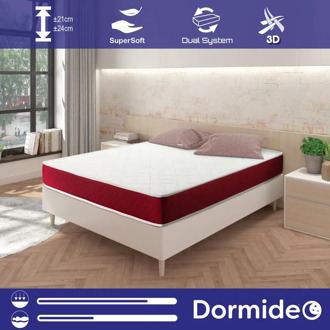 DORMIDEO-Mattress Viscoelastic Thunder 2 heights with Supersoft and Strech tissue toilet, Breathable and antiskid